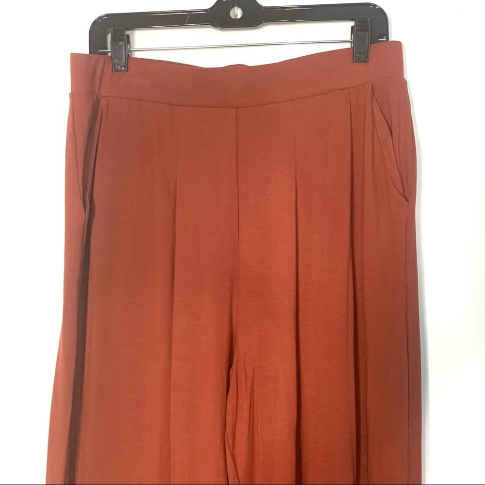Peruvian Connection | Twyla Rust Orange Crop Pants - image 3